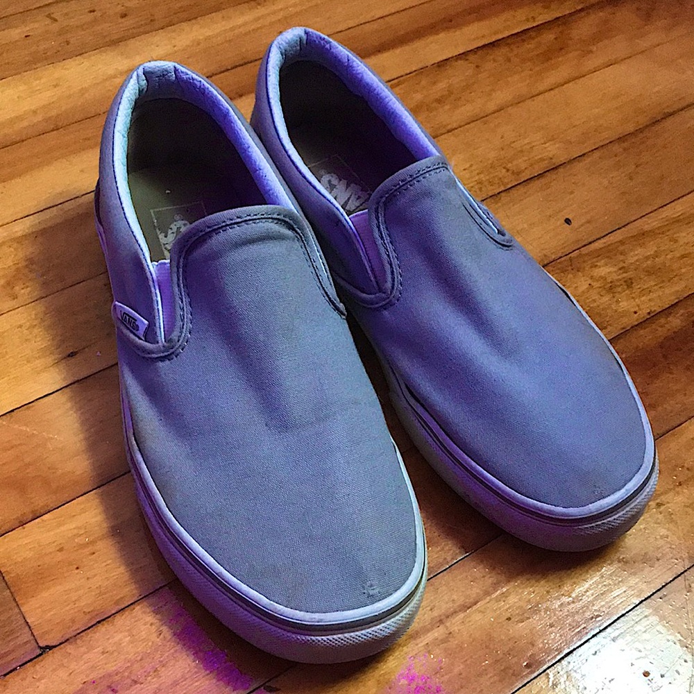 Gray Van slip-ons